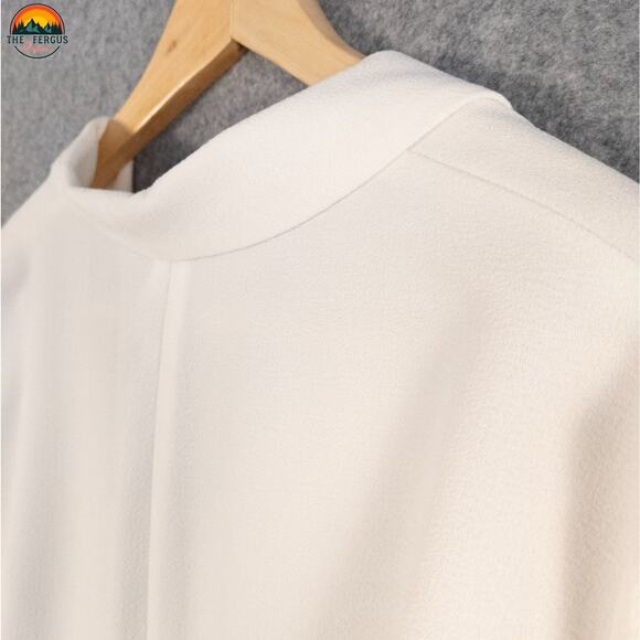 Metaphor Blazer White Ivory Long Sleeve Formal Single-Breasted Women's Size XL - Picture 10 of 11